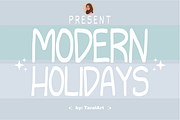 Modern Holidays - Playful Font, a Handwritten Font by KiddoGlyphs Studio (Thumbnail 1 of 5)