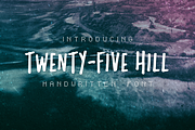 Twenty-Five Hill Font, a Script Font by Graticle (Thumbnail 1 of 7)