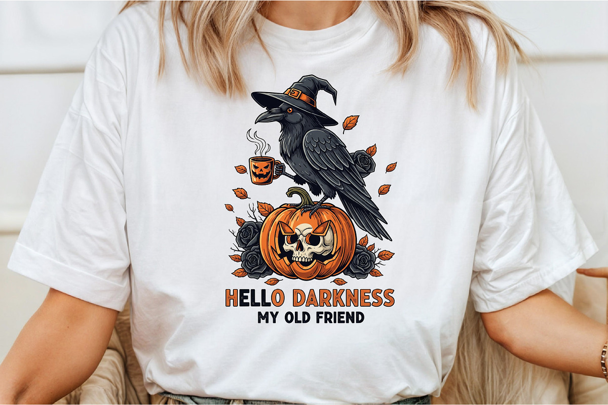 Raven Crow Coffee Halloween, an Illustration by DreamCafeArt (Photo 2 of 7)