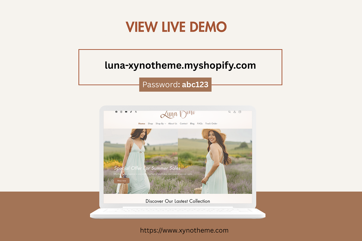 Luna - Boho Shopify Theme, a Shopify Template by Xynotheme (Photo 3 of 7)