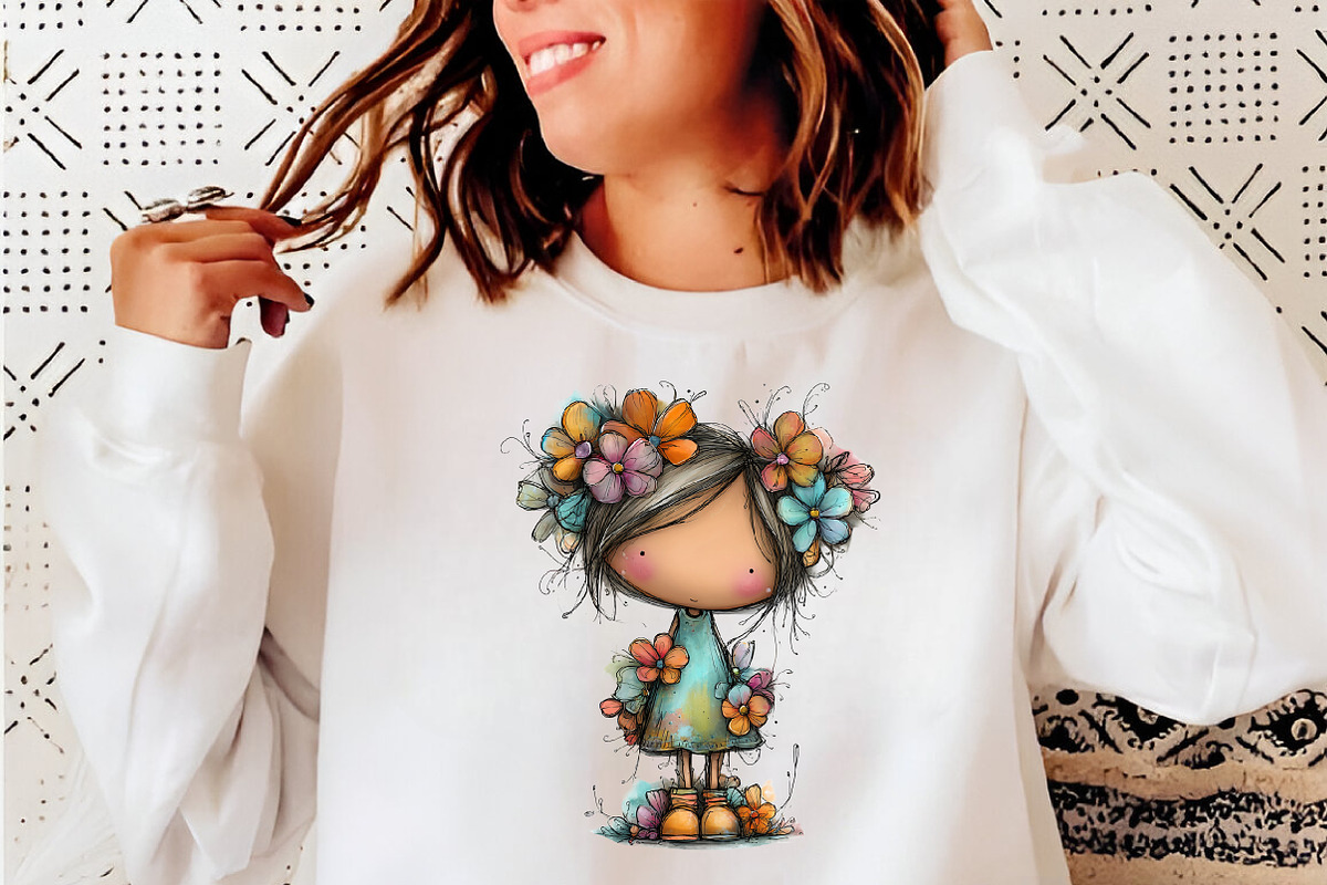 Whimsical spring fairy clipart, an Illustration by SinaCreation (Photo 7 of 11)