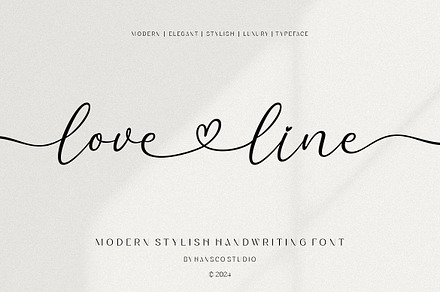 Love Line Handwriting Font, a Handwritten Font by Burhan Afif