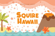 Squire Hawaii Display Font, a Sans Serif Font by KennedyStudio (Thumbnail 1 of 8)