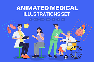 Animated Medical Illustrations, a Healthcare Illustration by Prosymbols