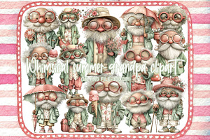 Whimsical summer grandpa clipart, an Illustration by Designworld
