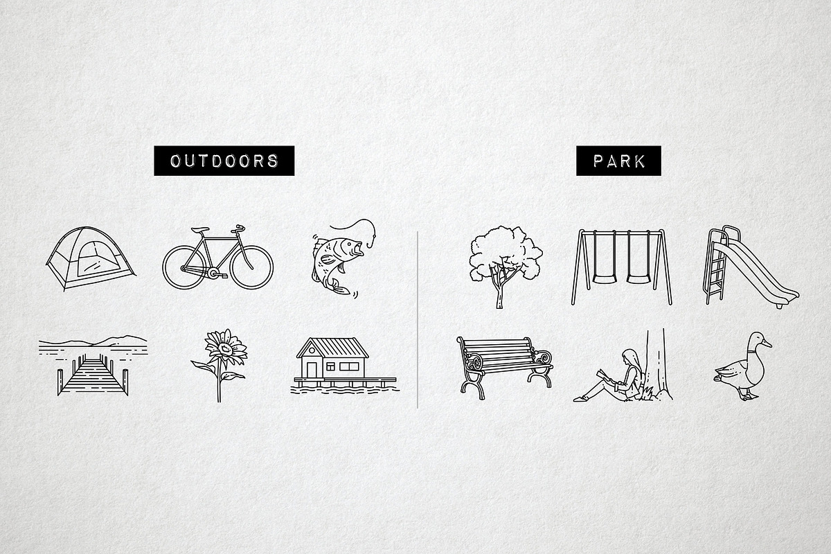 60 Summer Icons, Beach Icons Holiday, an Icon by Hatch Design Workshop (Photo 8 of 10)