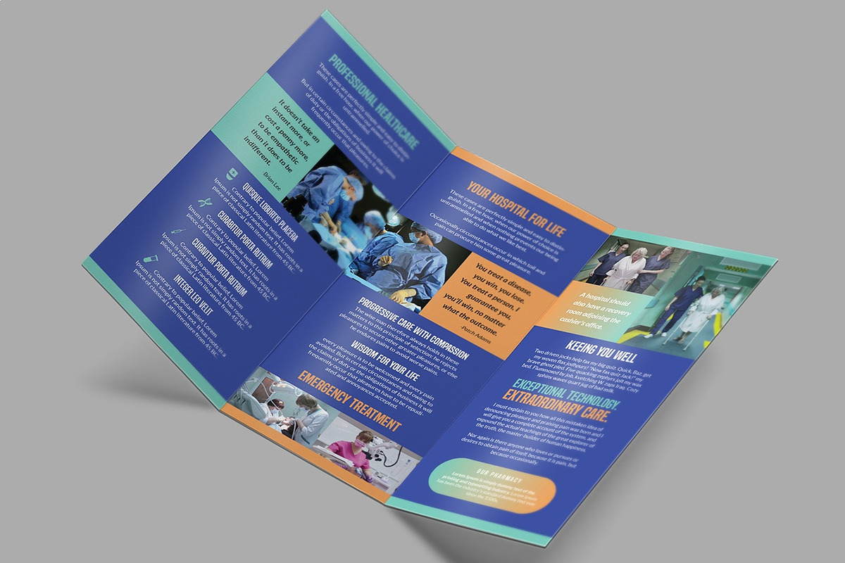 Simple Medical Tri-Fold Brochure, a Brochure Template by MRI STUDIO (Photo 4 of 8)