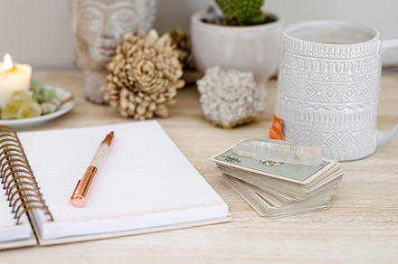 Spiritual desk stock photo containing coral antler and photography, a Business Photo by Coral Antler