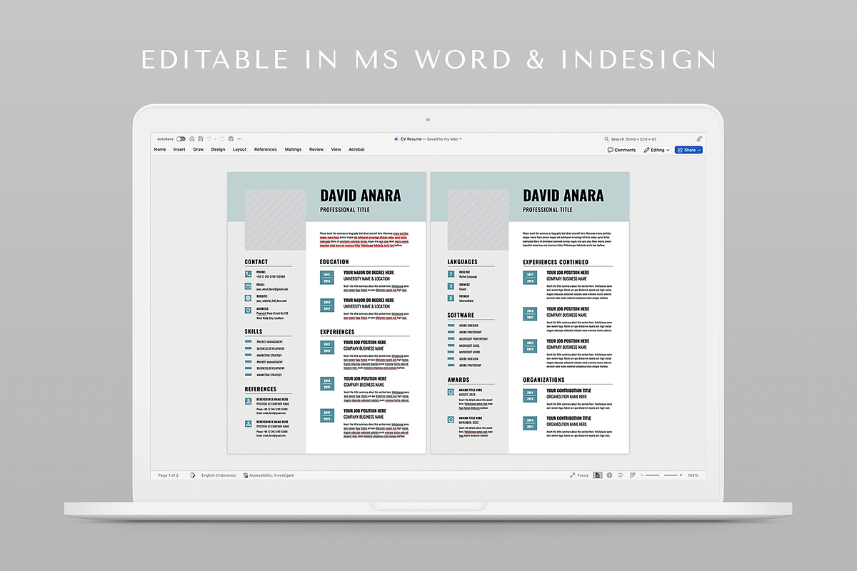 CV Resume, a Resume Template by Leaflove (Photo 5 of 5)