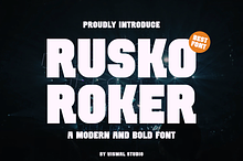 Rusko Roker - Bold Modern Font