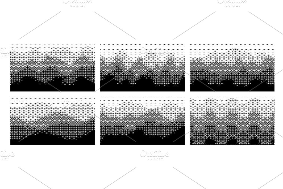 Abstract bitmap dithering layered, a Graphic by winwin.art