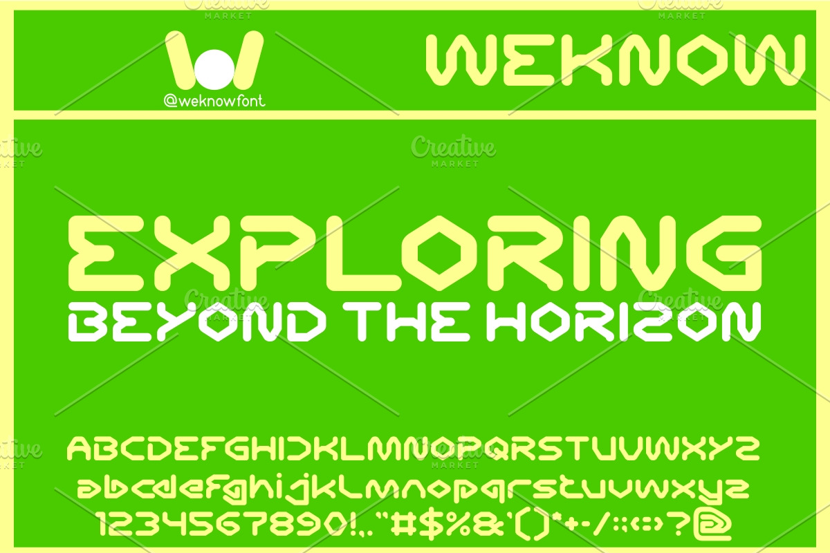 Scifi Universe font, a Font by weknow (Photo 3 of 8)