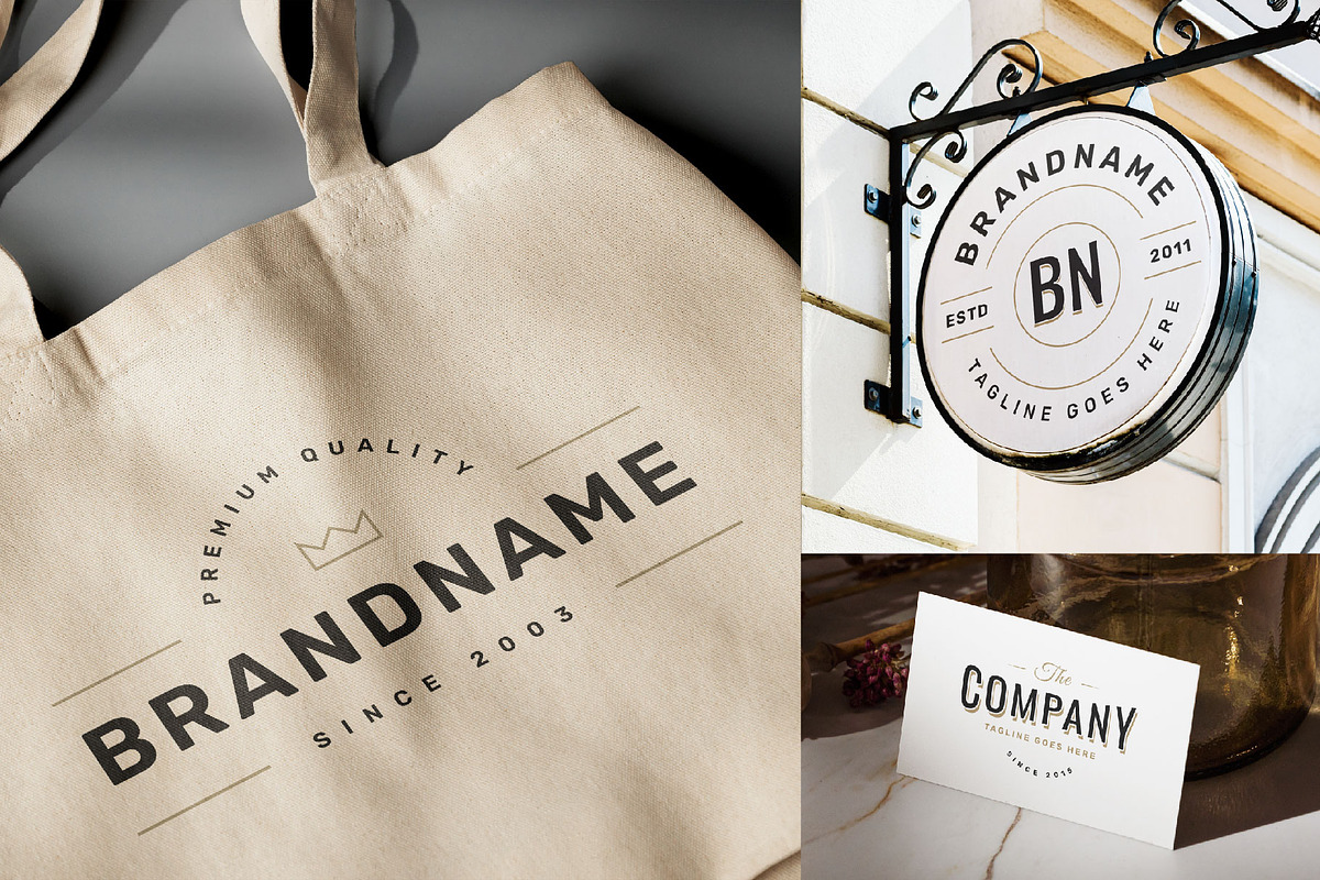 24 retro logotype templates, a Branding & Logo Template by MaryArt (Photo 7 of 7)