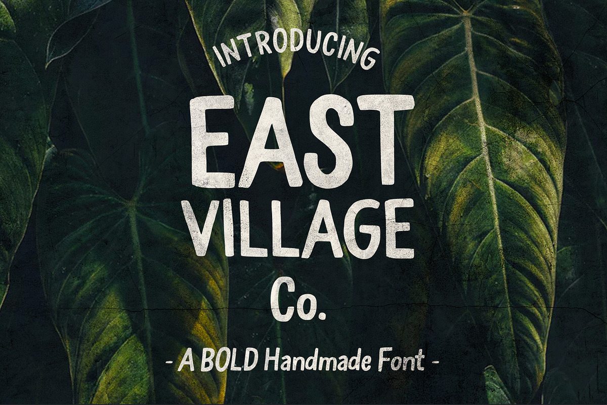 East Village Bold Handwritten Font