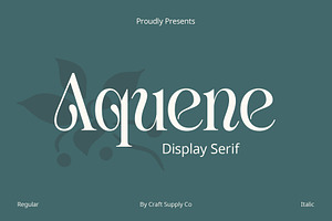 Aquene Display Serif