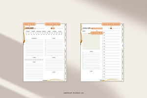 Minimal Planner I 370 Sticker I Pdf