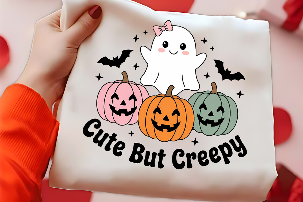 Cute Halloween Ghost Pumpkin Craft, a Seasonal Illustration by CrexoraLab (Photo 2 of 4)