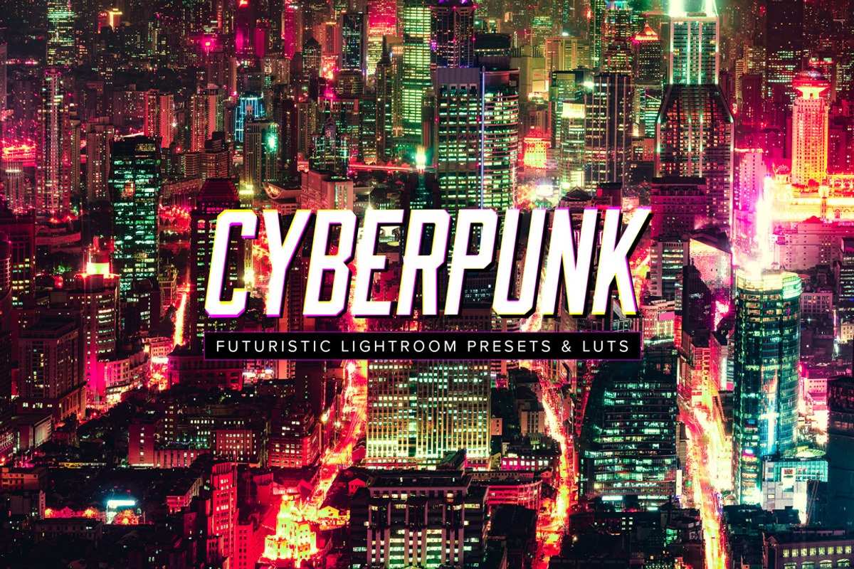 10 Cyberpunk Lightroom Presets LUTs, an Action Add-On by SparkleStock (Photo 1 of 8)