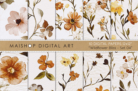 Wildflower Bliss Patterns Set 04