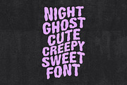 Night Ghost halloween font, a Handwritten Font by supfonts (Thumbnail 6 of 10)