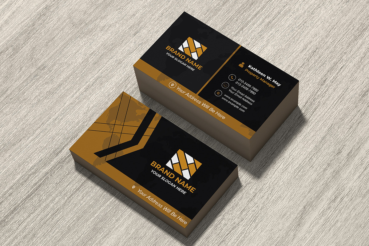 Modern Business Card Design Editable, a Business Card Template by Mohammad Sarfaraz (Photo 6 of 7)