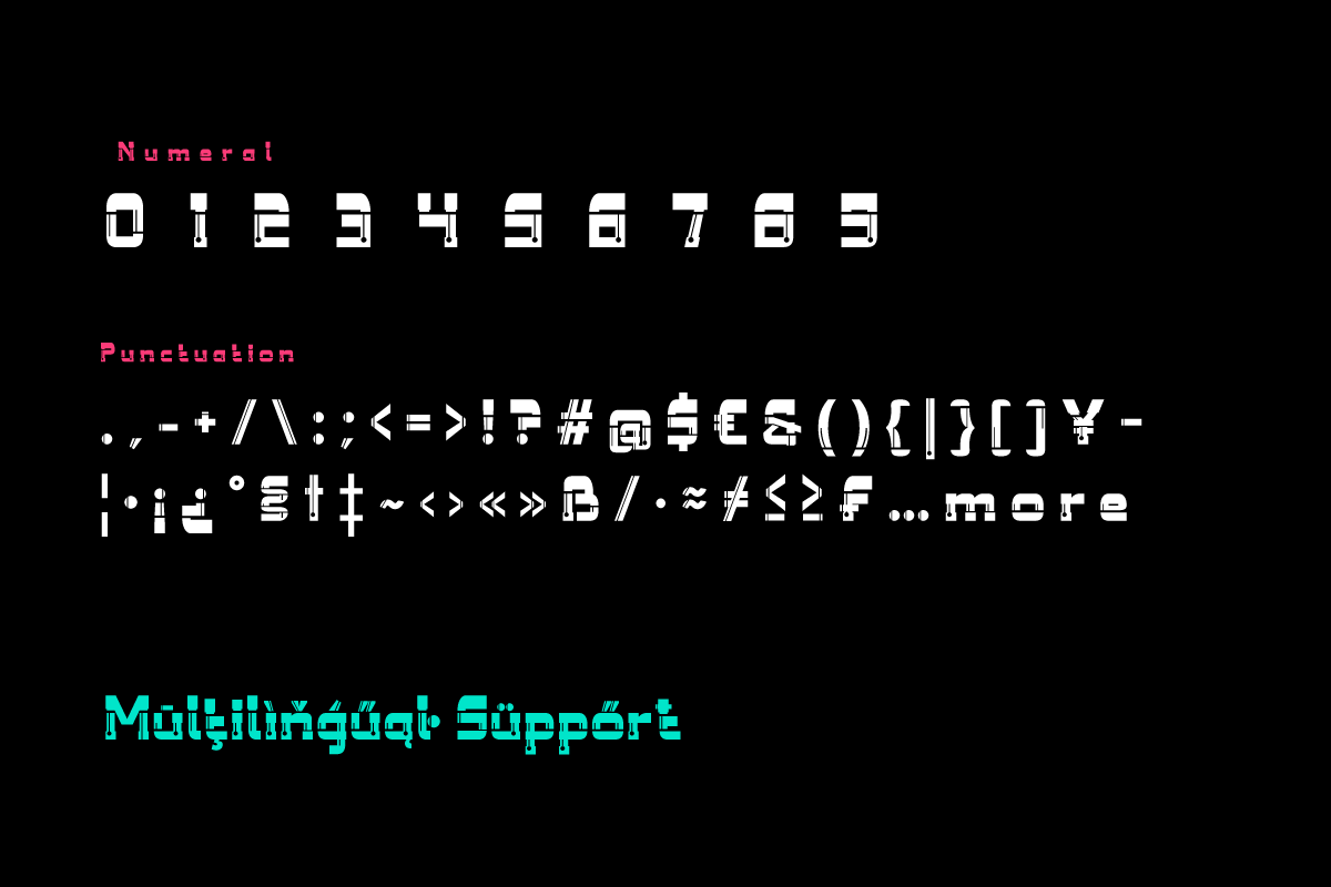 Tanire - Futuristic Tech Font, a Sans Serif Font by twinstd (Photo 8 of 10)