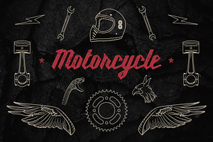 Vintage Motorcycle Elements