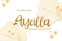 Ayeilla - Simple Script Font
