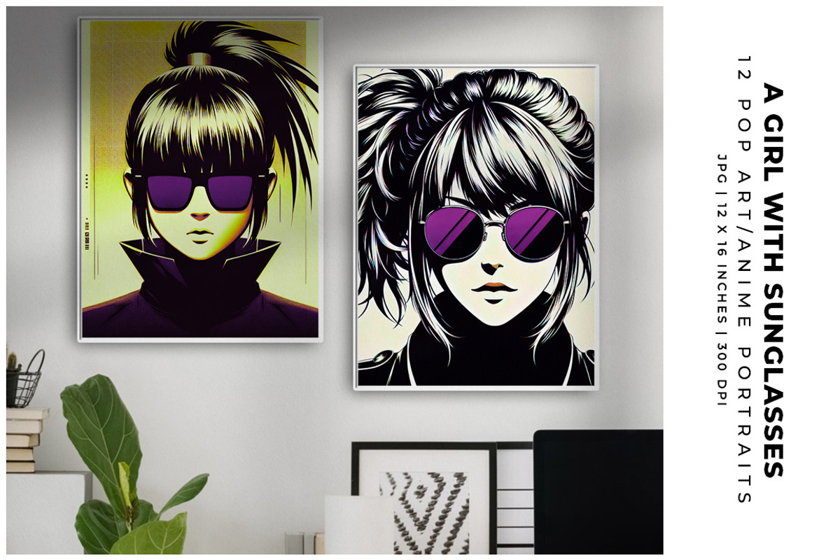 A Girl with Sunglasses, a Person Illustration by Digital Art Creations (Photo 7 of 8)