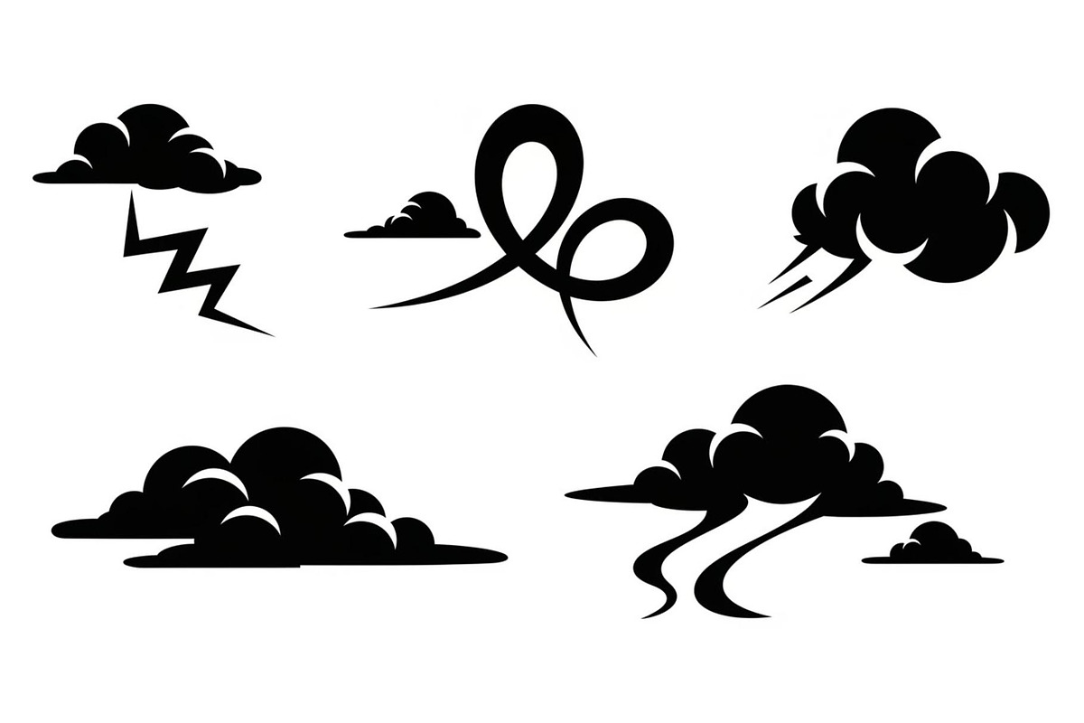 Decorative Cloud Silhouette, a Graphic by Designer_Momina (Photo 11 of 13)