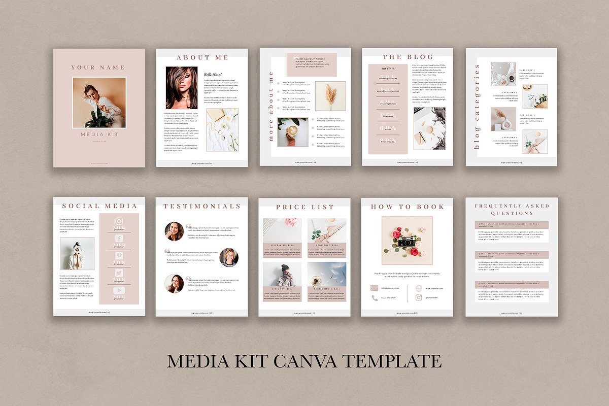 Media Kit Canva Template | EYRA, a Brochure Template by Studio Next (Photo 6 of 9)