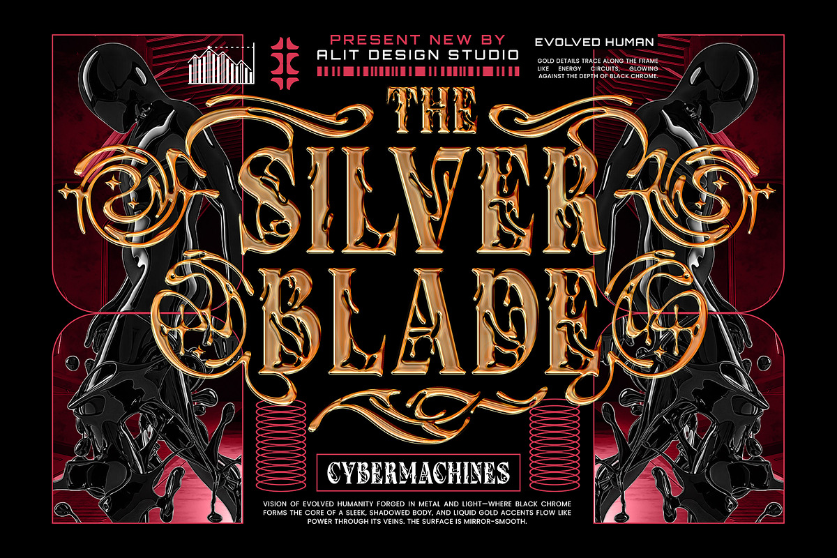Chrome Revenant Typeface, a Serif Font by alit design (Photo 4 of 17)