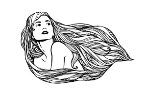 Long-haired girl