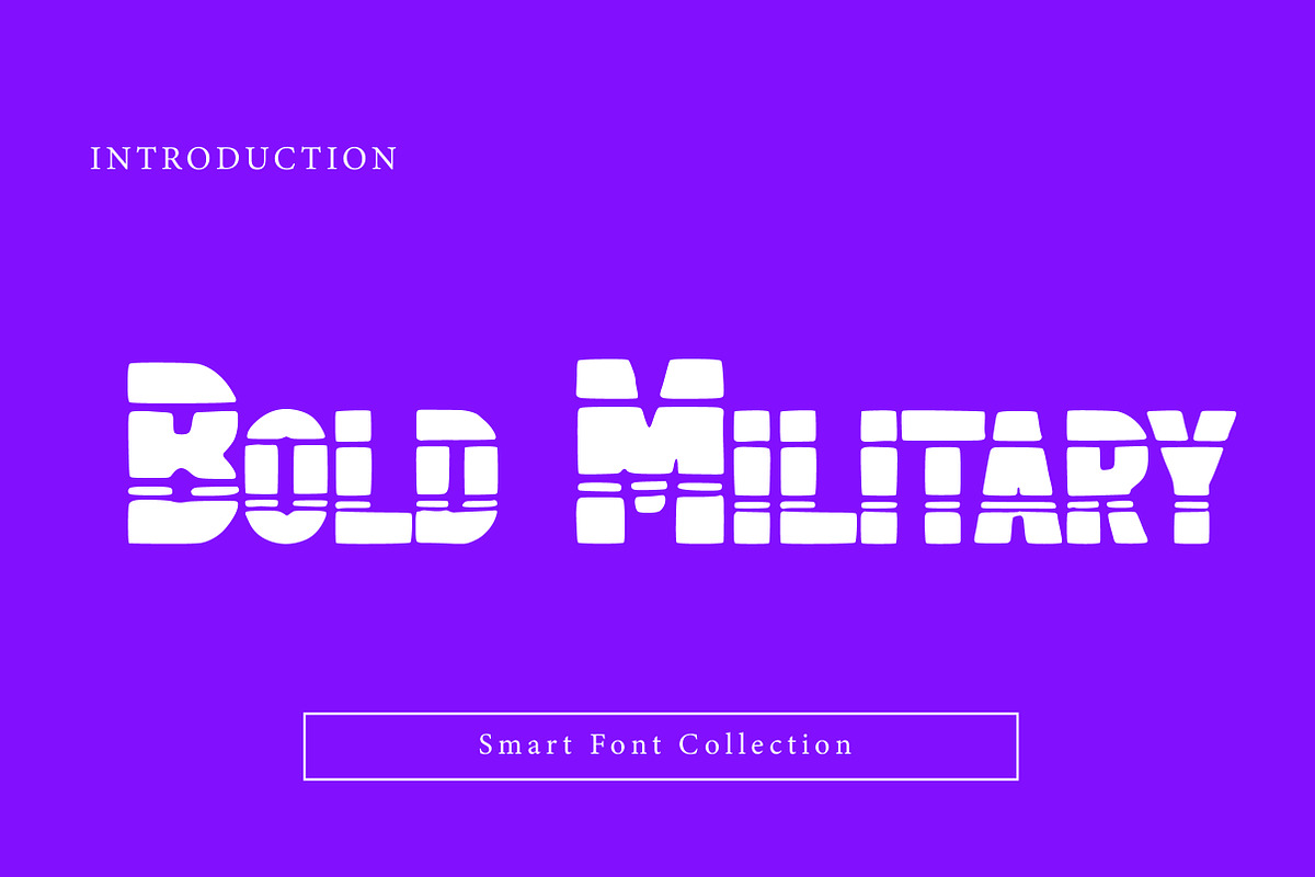 Bold Military, a Slab Serif Font by Wow Magic (Photo 1 of 3)