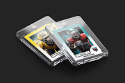 Trading Card Mockups, a Merchandise Mockup by rebrandy (Thumbnail 9 of 12)