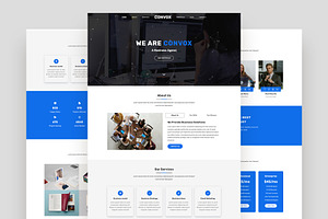 Business Agency HTML Template, a Landing Page Template by nandinigraphics