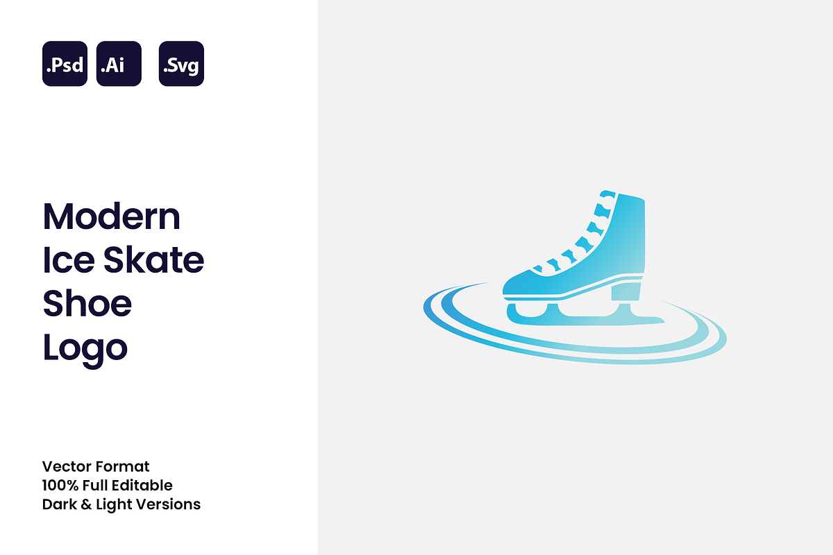 Modern Ice Skate Shoe Logo, a Branding & Logo Template by Luxury Logos (Photo 1 of 4)