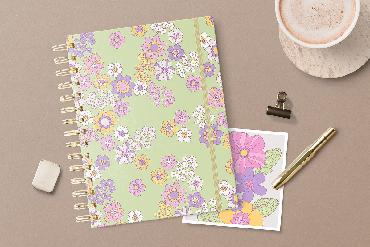 Pretty Floral Patterns & Clipart, a Pattern Graphic by Inna Moreva (Photo 11 of 12)