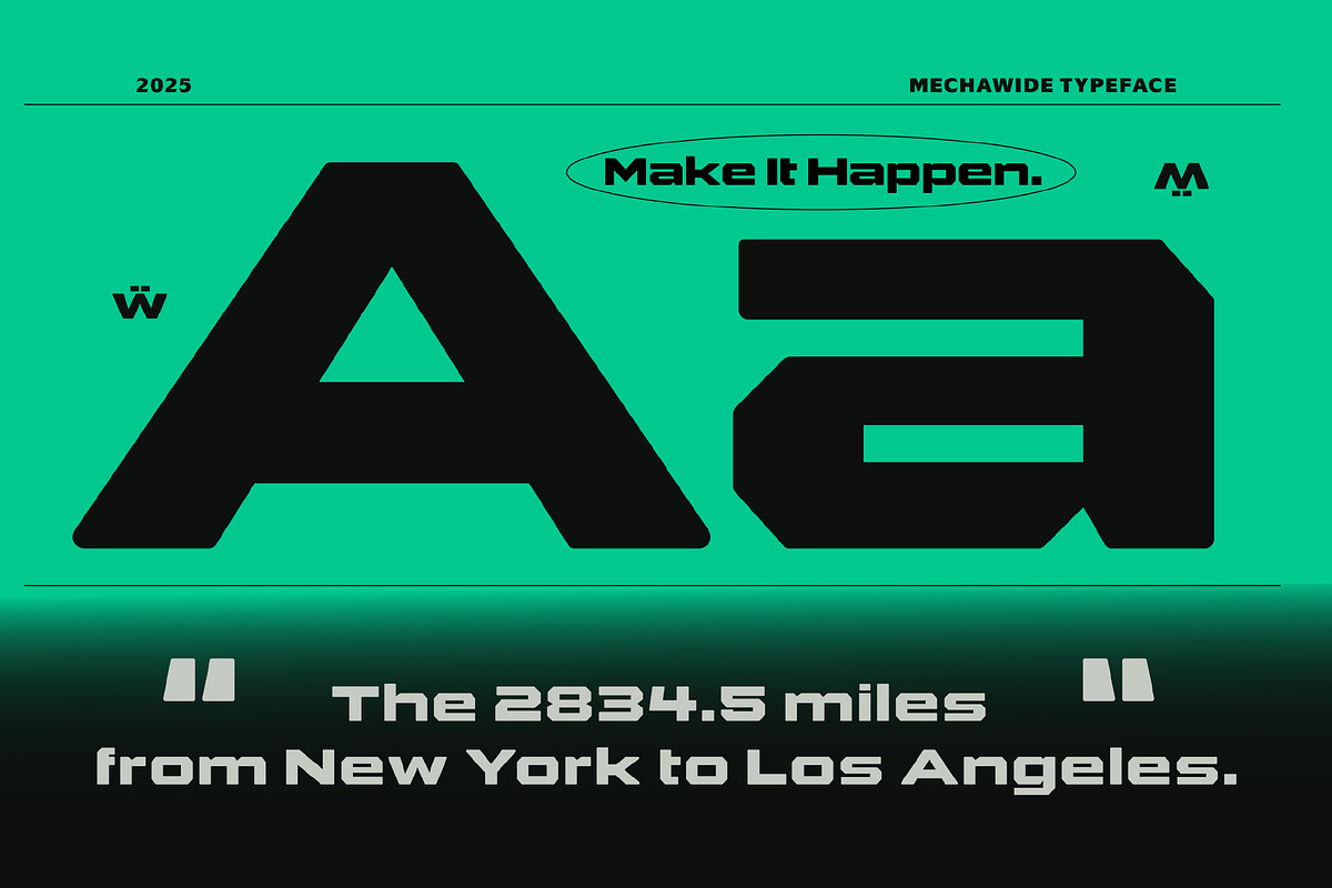 Mechawide, a Sans Serif Font by graphicook (Photo 6 of 10)