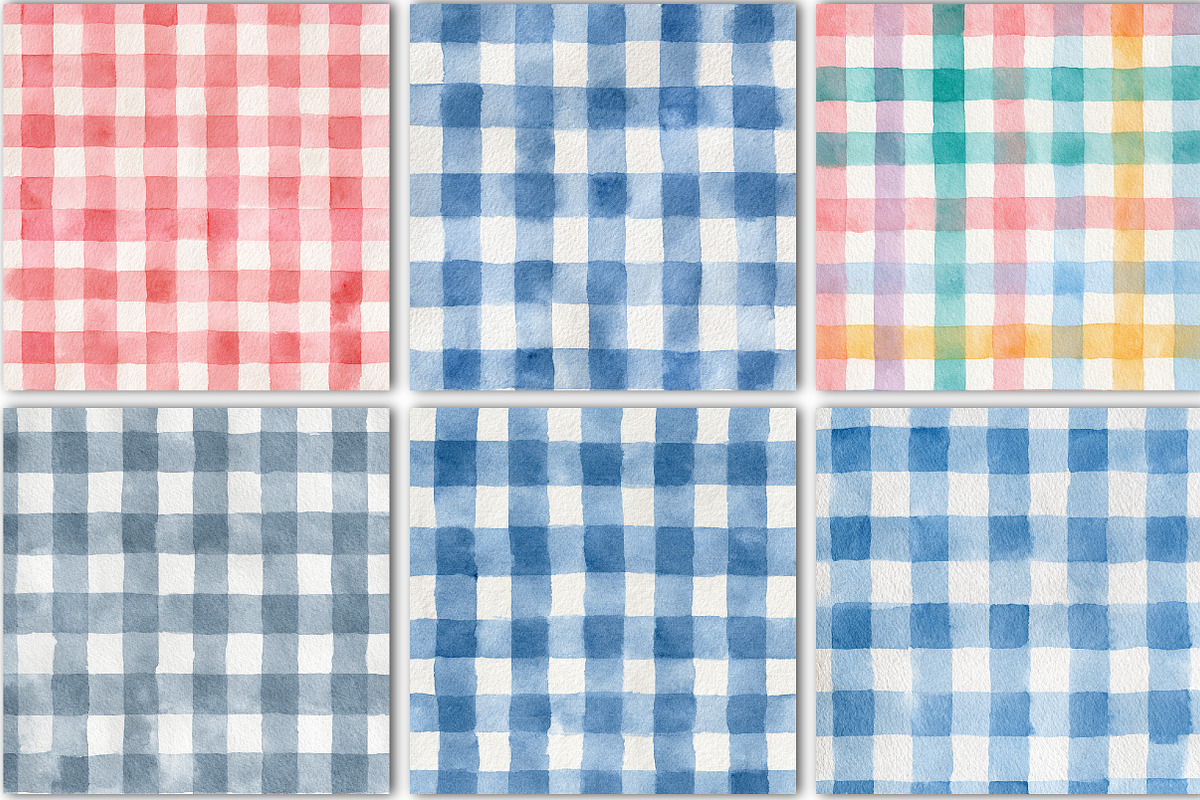 Blue Gingham Pattern, a Pattern Graphic by Black Bird Studio (Photo 3 of 6)