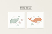 Cute whales, a Pattern Graphic by Olena Kuznietsova (Thumbnail 3 of 9)