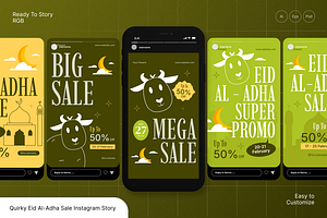 Eid Al-Adha Sale Instagram Story, a Social Media Template by Annora Studio