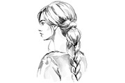 Fashion Illustration Ink painting, a Person Illustration by Elena Naumchenkova (Thumbnail 3 of 4)