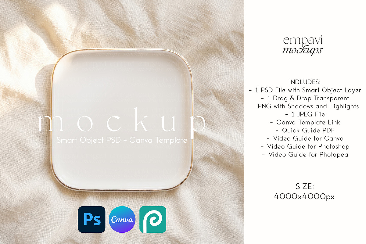 Jewelry Dish Mockup, a Household Mockup by EmpaviMockups (Photo 1 of 5)