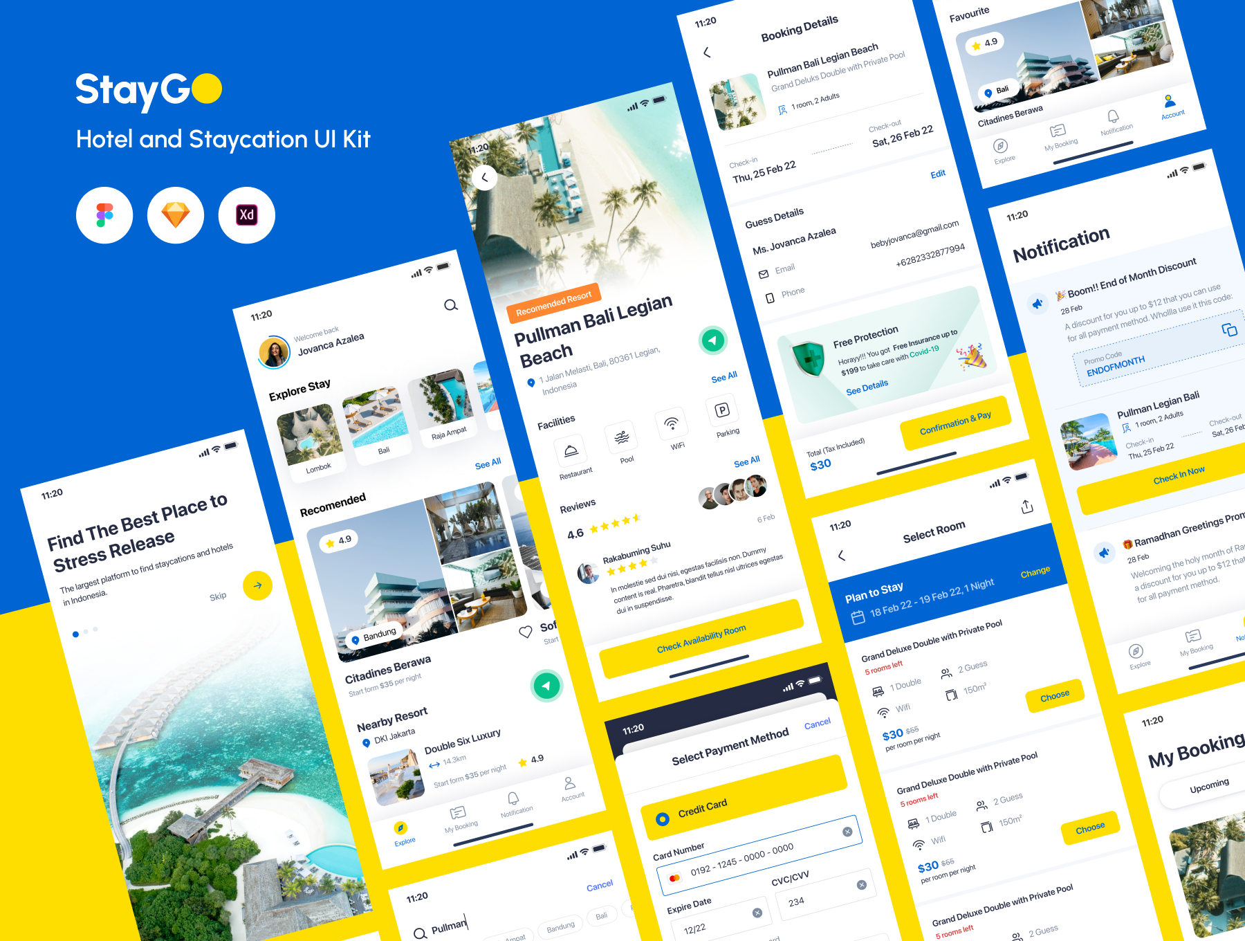 StayGo Hotel and Staycation Booking UI kit