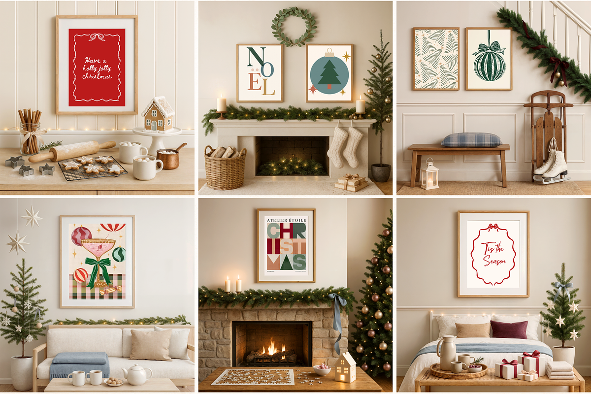 45 Christmas Frame Canva Mockups, a Household Mockup by Matisse Studio (Photo 2 of 9)