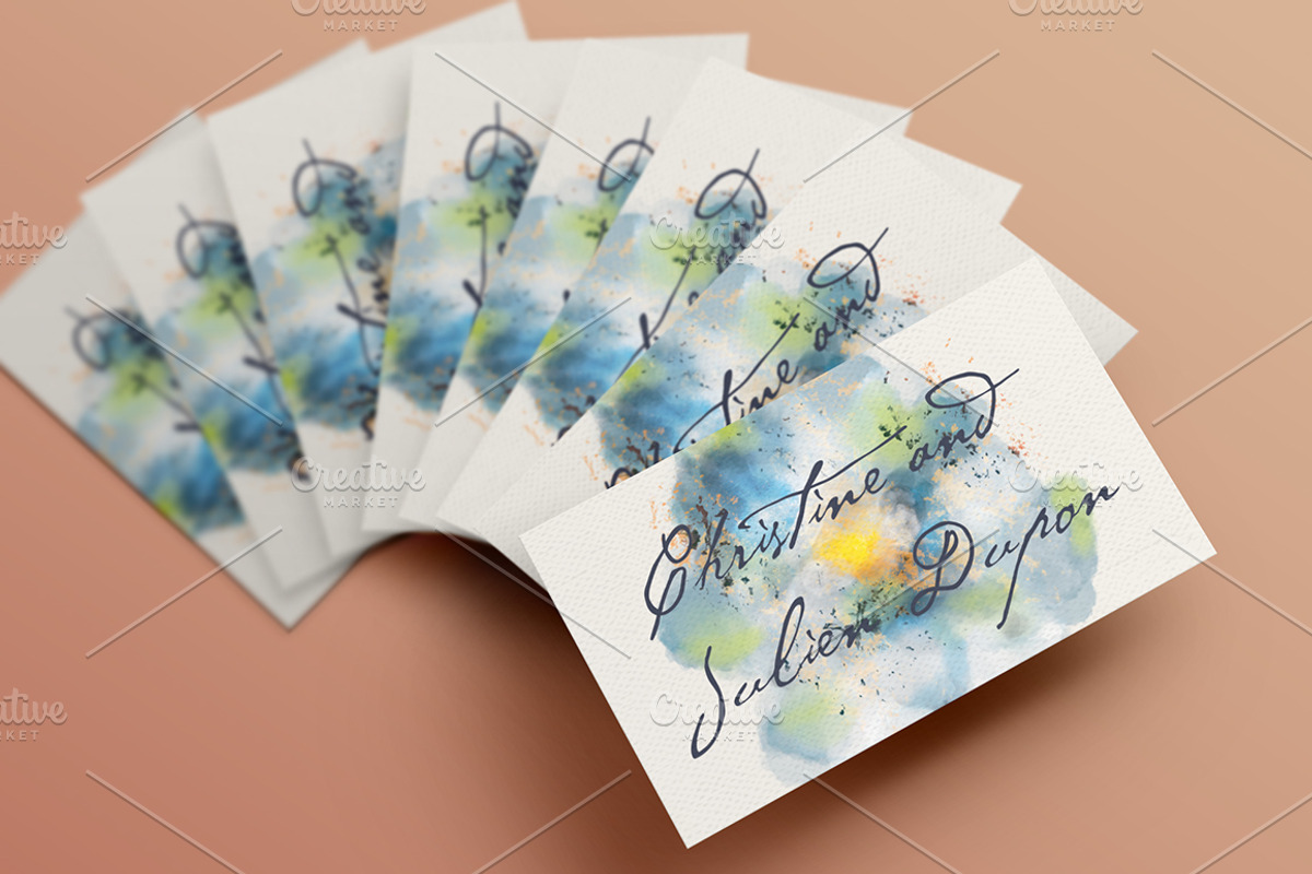 Dreamy Watercolor Wedding Suite III, an Invitation Template by The Wedding Shop (Photo 9 of 10)