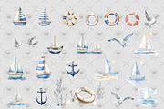 Sailboat Sea Board Clipart, an Illustration by BigCakeBee (Thumbnail 3 of 4)