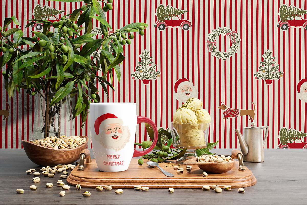 Vintage Christmas clipart & posters, an Object Graphic by Tani Kuzminka (Photo 6 of 13)