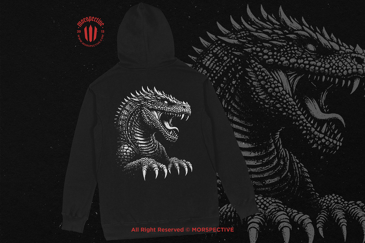 10 Bundle Dark Art Dragon Face, an Illustration by Morspective (Photo 4 of 7)